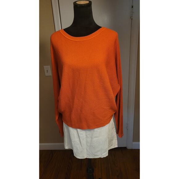 Carmen Orange Knit Top Large - Picture 1 of 4